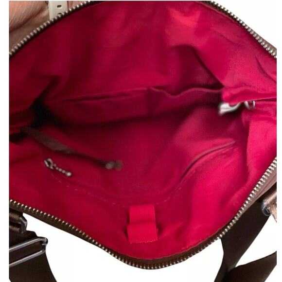 Baggallini Large Brown Crossbody Turnlock Bag or great Carrier for smallTablet - Picture 14 of 16